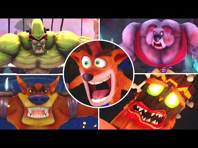 Crash Bandicoot N. Sane Trilogy - All Bosses & Endings