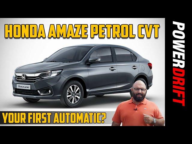 Honda Amaze CVT | Your First Automatic? | First Drive Review | PowerDrift