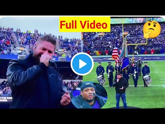 "Controversy Erupts:Jimmy Charles' National Anthem Performance Sparks Backlash at NFL Game 