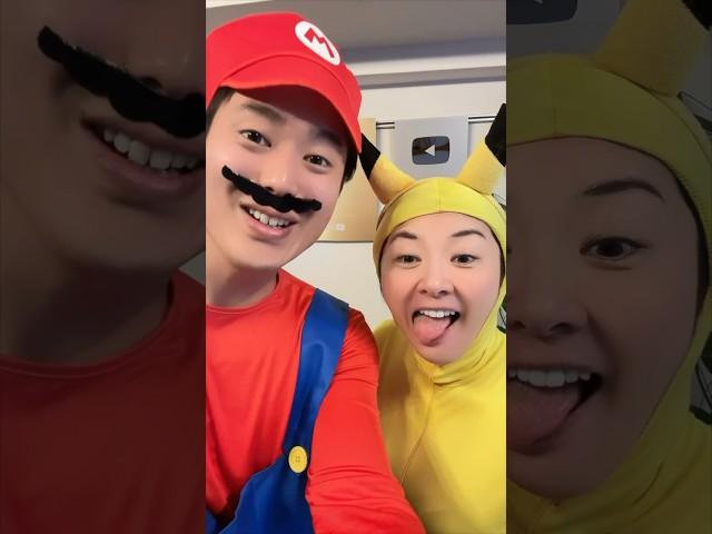 Pikachu and Mario Feed the Cutest Labrador ️ Part4 #shorts #asmr