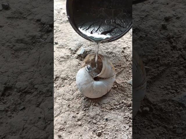 Unique Casting From Scrap Metal - Aluminum Snail Shell #shorts #viralvideo #restoration #reels