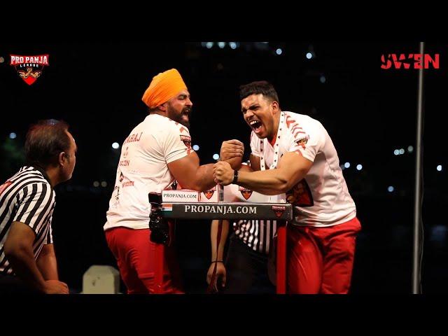 Sachin Goyal vs Karaj Virk | INDIA's best 80 KG Arm Wrestling Match-Up | Pro Panja League