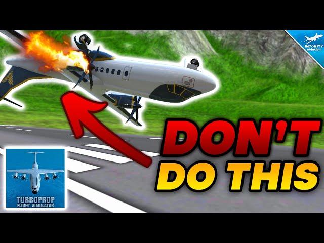 DON’T DO THIS When You LAND! - Turboprop Flight Simulator Meme