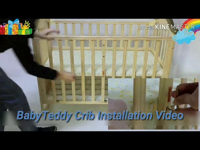 BabyTeddy Baby Crib  Baby Cot Installation Video