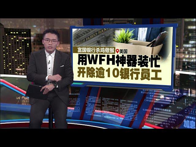 抓到用WFH神器在家“吃蛇”   美国富国银行开除逾10员工 | 新闻报报看 20/06/2024