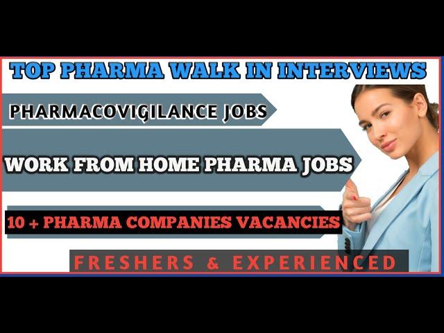 Work from homePharma jobs | Pharmaceutical jobs for fresher and experienced | Pharmacovigilance,