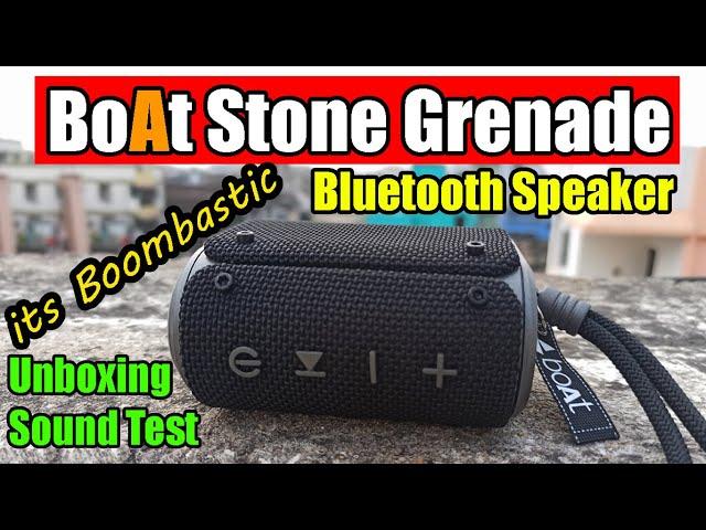 boAt Stone Grenade Bluetooth Speaker Unboxing and Sound Test | Boat Stone Grenade Review