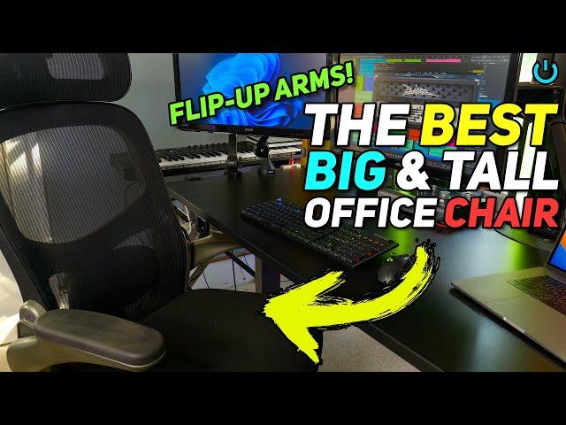 The BEST Big & Tall Office Chair w/Flip-Up Arms  500 POUND CAPACITY 