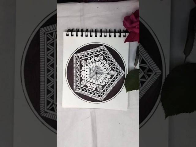 mandala art | crafterjyoti | simple design | #art #shorts #ytshorts #youtubeshorts  #music