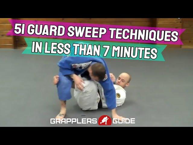 51 BJJ Guard Sweeps in Less Than 7 Minutes - Jason Scully