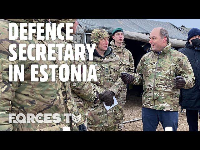 OP CABRIT: Defence Secretary Visits British Troops Deployed To Estonia | Forces TV