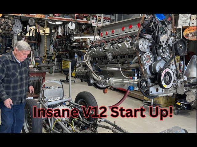 V12 Race Car Engine Roars Back to Life!