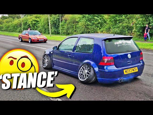 STUPIDLY LOW Cars Leaving a Car Show - Rollhard 2023!