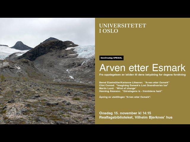 GeoOnsdag spesial: Arven etter Esmark