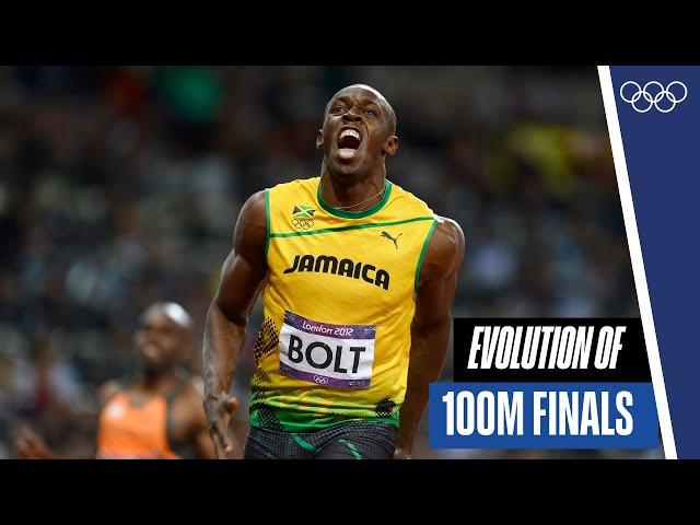 Men's 100m finals through the years! ‍️