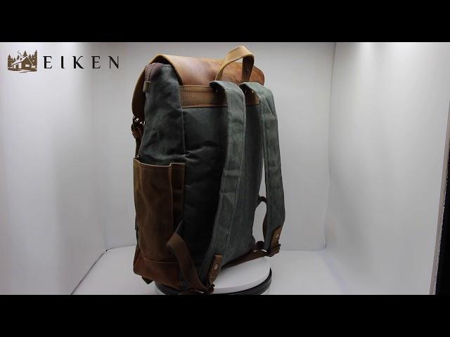 EIKEN | Göteborg - Travel Leather & Canvas Rucksack