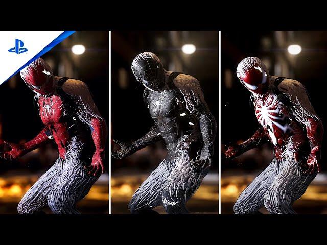 Marvel's Spider-Man 2 NG+ Peter's Lowenthal Achieves Anti Venom With All Suits Full Transformation