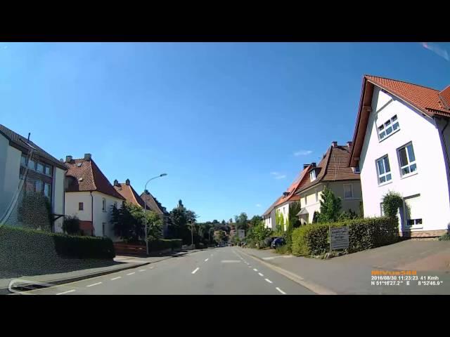 D: Hansestadt Korbach. Landkreis Waldeck-Frankenberg. Ortsdurchfahrt. August 2016