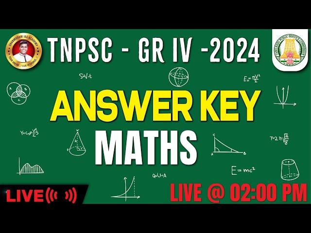 TNPSC Gr.IV - 2024 / ANSWER KEY DISCUSSION SHANMUGAM IAS ACADEMY