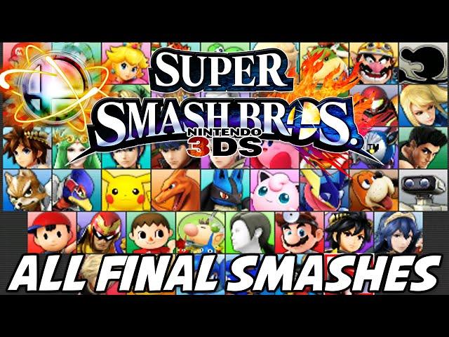 Super Smash Bros 4 [Wii U/3DS] - ALL FINAL SMASHES [51 TOTAL]