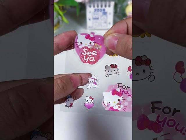 ASMR decorating with stickers Kuromi DIY sticker My Melody #stickers #diyvideos #kuromi #asmrpaper