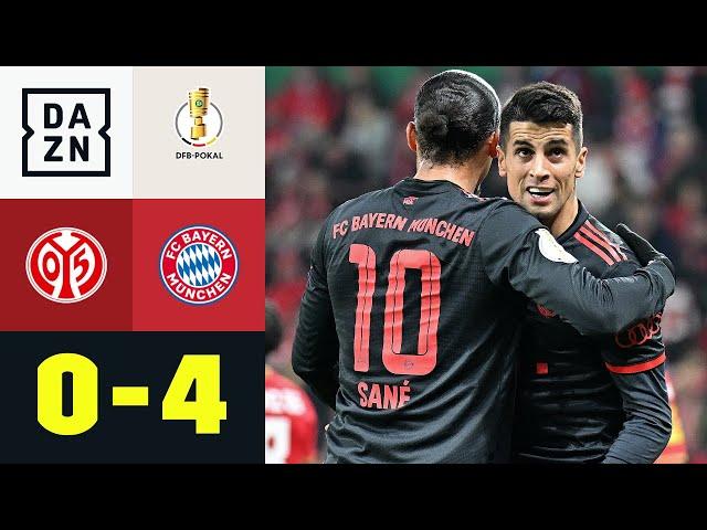 Cancelo direkt mit Traum-Assist! Bayern schießen Mainz ab: Mainz - FC Bayern 0:4 | DFB-Pokal | DAZN