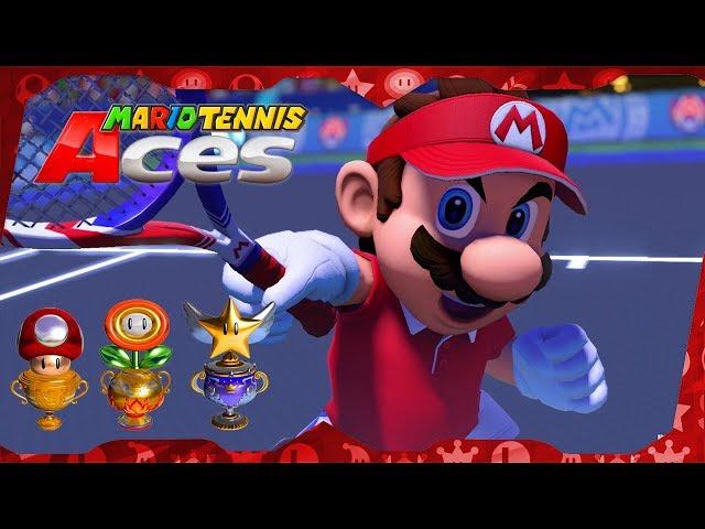 All Tournament Cups (Mario gameplay) | Mario Tennis Aces for Switch ᴴᴰ