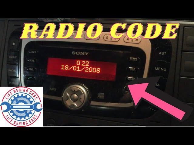 Radio Code Key Code Input For Ford Sony CD & 6 CD Generation 2