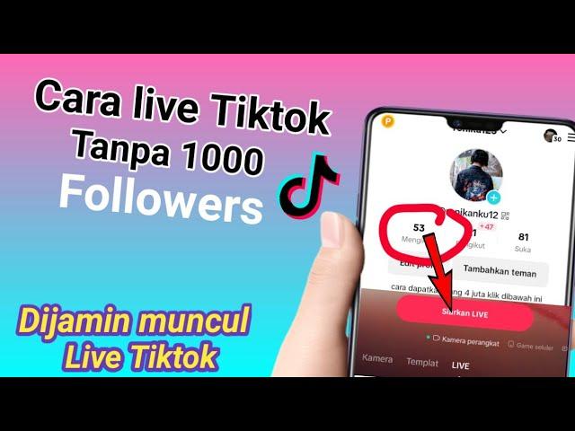 Successfully Appearing Live! How to live on Tiktok Without 1000 Followers 2023-Get live tiktok money