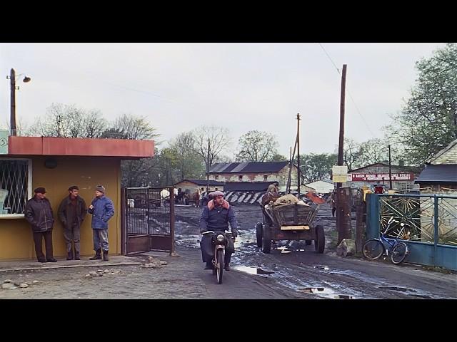 An ordinary day in the Polish countryside in 1979 - Chelmno nad Nerem [HD/AI upscaled].