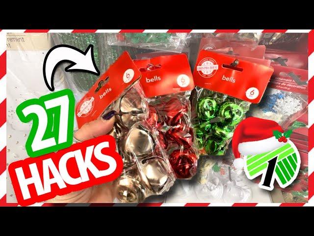 $1 JINGLE BELL HACKS...genius! 27 Dollar Tree Christmas DIYs you gotta see!