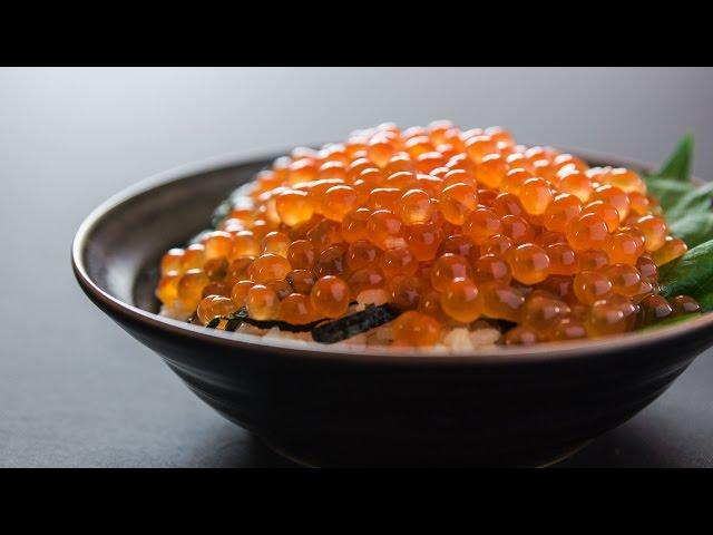 Make ikura from salmon roe