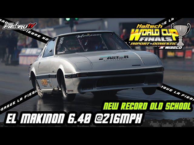 New Record OLD SCHOOL El Makinon Betun Performance 6.40 @216mph World Cup Finals 2023 | PalfiebruTV