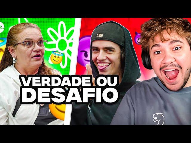 MÃES E FILHOS JOGAM VERDADE OU DESAFIO! - React Brino