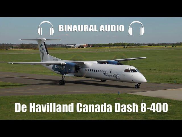 High quality binaural audio from a - Dash 8 400 Airplane