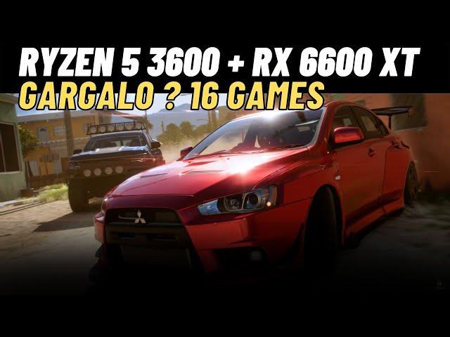 AMD Radeon RX 6600 XT + RZYEN 5 3600 in 16 GAMES