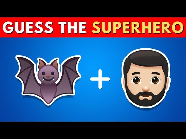 Guess the Superhero by Emoji | Superhero Emoji Quiz ‍️‍️