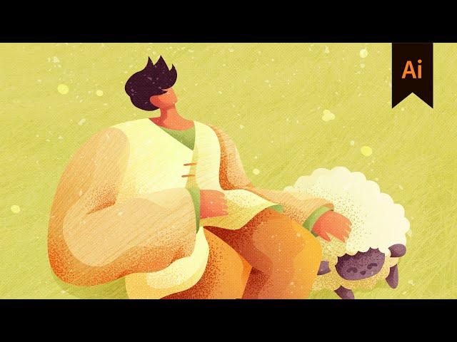 How To Add Texture To Your Illustration in Illustrator (Tutorial)