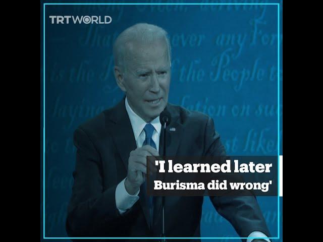 US presidential nominee Joe Biden on Burisma