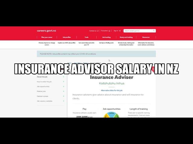 How much do insurance advisor earn in New Zealand