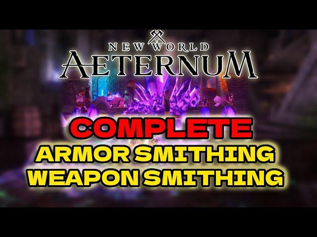 FASTEST Armor Smithing guide | New World Aeternum | New World Gathering Guide