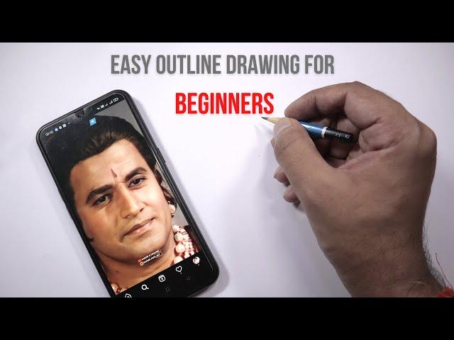 Ab har koi portrait banaiga | How to draw outlines of Sri Ram | Artist Ankit Jasmatiya