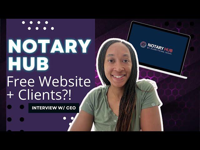 RON Platform Notary Hub Gives Online Notaries a Free Website & So Much More! (Interview with CEO)