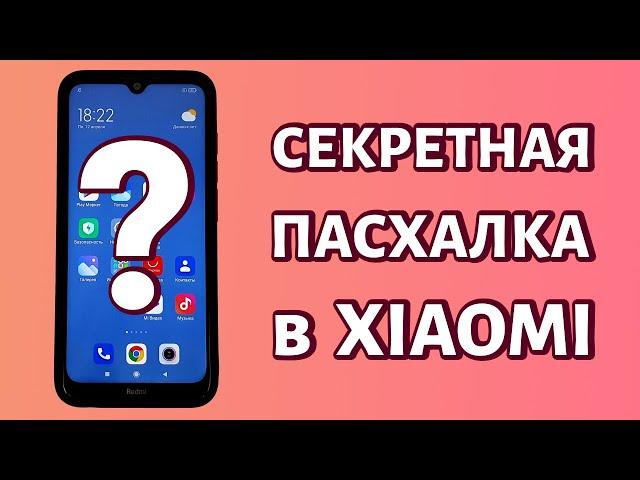 Секретная пасхалка в телефоне Xiaomi