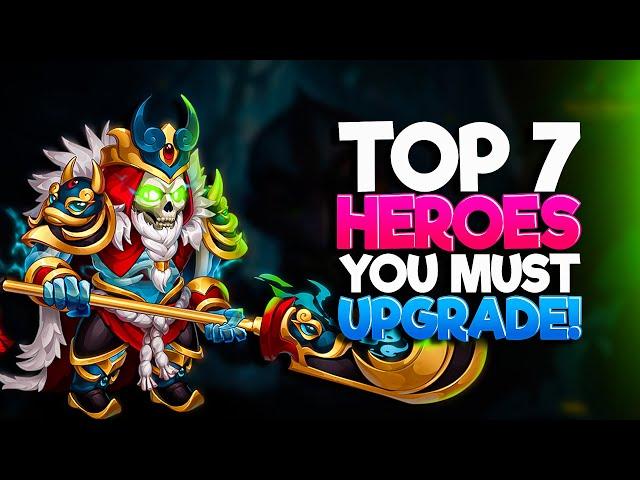 Top 7 Heroes you must upgrade in Hero Wars | Best Arena, Guild War & Asgard Teams!