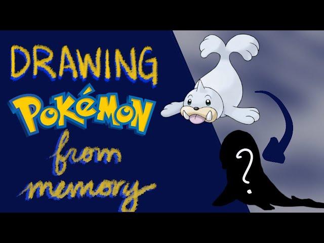 drawing POKEMON from MEMORY // Gen 1 and Gen 2 - randomly chosen