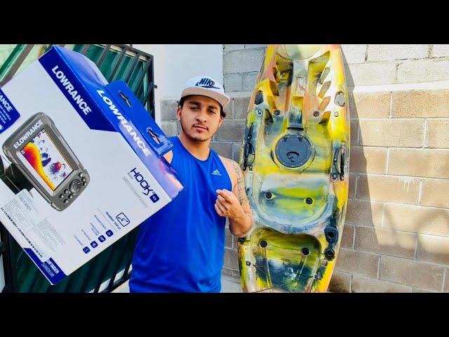 Como instalar sonar en kayak ? / Lowrance Hook2 4x