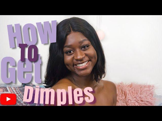 HOW TO GET DIMPLES NATURALLY IN ONE WEEK!!!