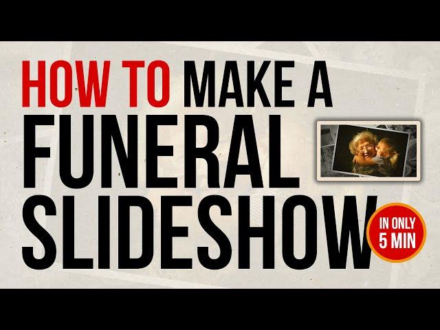 How to create a Beautiful Funeral Slideshow in 5 minutes for FREE (Mac)