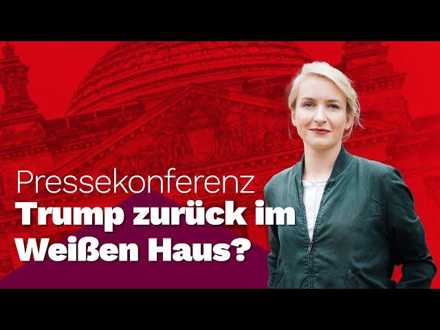 Trump zurück im Weißen Haus? Pressekonferenz mit Ines Schwerdtner